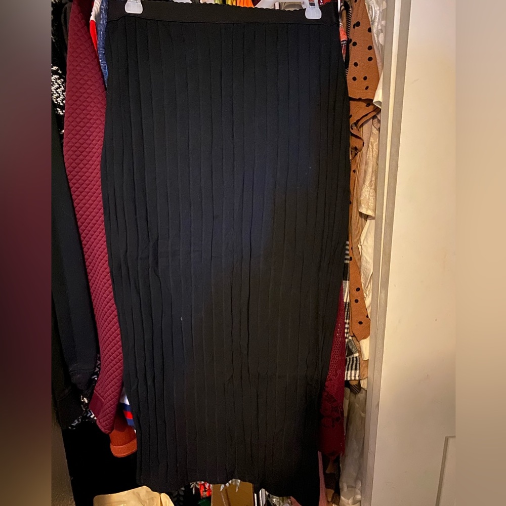 Modest Black midi skirt